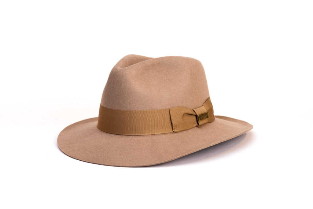 Authentic Unisex Sote Fedora Hat Camel Color 
